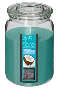 Lumanare parfumata in suport din sticla, Coconut Glass 530 gr