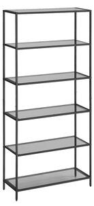Biblioteca Negru Vasagle 80x30x177.3 cm