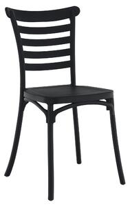 KONDELA Scaun stivuibil, negru, SAVITO