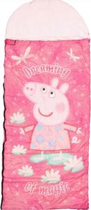 Sac de dormit pentru copii PEPPA PIG 170x70 cm, roz