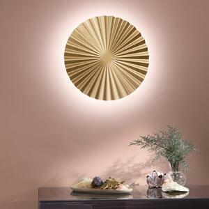 Luce Ambiente Design Aplică de perete cu LED Anadara, aurie, Ø 50 cm, metal, CCT, Auriu / Alamă, Camera de zi / sufragerie, Aluminiu