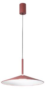 Luce Ambiente Design Lampă suspendată LED Khan, roșie, Ø 48 cm, metal, CCT, Roșu, Camera de zi / sufragerie, Metal, Modern