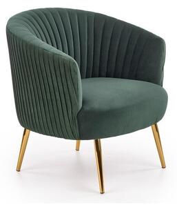 Fotoliu Houston 824, Verde închis, Tapiterie, 80x78x72cm, 13.5 kg
