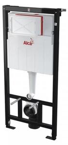 Set complet vas WC suspendat, Fluminia Ricci Tornado Flush cappuccino cu rezervor Alca si clapeta albaa