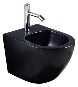Set vas WC si bideu suspendat, Fluminia Ricci, negru mat