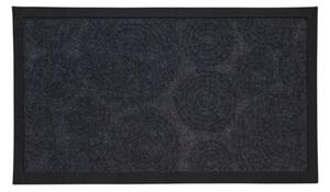 Covor de intrare cauciuc 40x70 cm, gri închis, model cerculețe