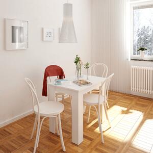Masa dining, alb, 86x60 cm, TARINIO Alb