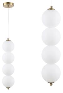 Lampă de plafon suspendată LED LHJ118-4CP aur periat