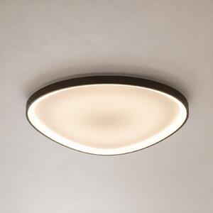 Lucande Plafonieră LED Asken, 61 cm, maro, CCT, dimabil, reglabil, Maro / Rugină, Hol, Aluminiu, Modern