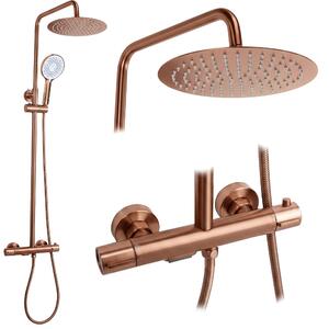 Coloana de dus cu termostat Drop Brush Copper