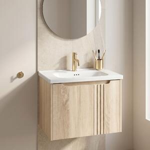 Dulap baie cu lavoar Rea Rivo DB86-60L-3 Light 60cm