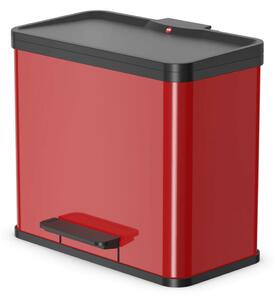 Hailo Coș de gunoi cu pedală Oko Duo Plus, roşu, 17 L+9 L, mărime L 0630-240