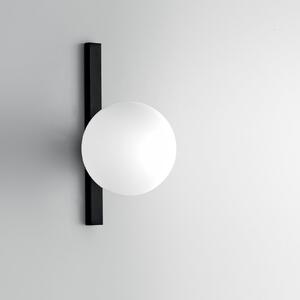 Luce Ambiente Design Aplică de perete Enoire, înălțime 28 cm, negru, metal/sticlă, cu 1 bec, reglabil, Negru, Camera de zi / sufragerie, Metal, Modern