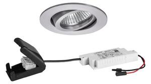 BRUMBERG BB18 dim2wam RC cutie conectare alu mat, reglabil, Metalic, Hol, Aluminiu, Plafon încastrat