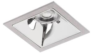 BRUMBERG Apollo Mini, neted, unghiular, DALI, 4.000 K, argintiu, reglabil, Metalic, Hol, Aluminiu, Modern, Plafon încastrat