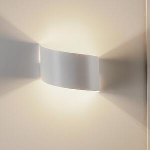 EMIBIG LIGHTING Aplică de perete Vero din oțel lăcuit alb, reglabil, Alb, Camera de zi / sufragerie, Metal, Modern
