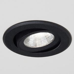 Molto Luce Agon Rotund LED cu LED-uri încastrate 3.000K 40° negru, Negru, Hol, Metal, Modern, Plafon încastrat