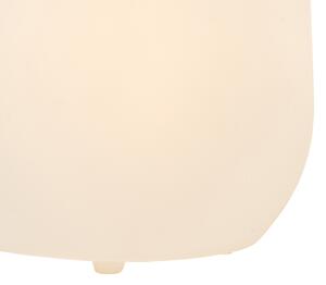 Lampă de podea pentru exterior ghiveci alb cu LED IP44 - Ghiveci