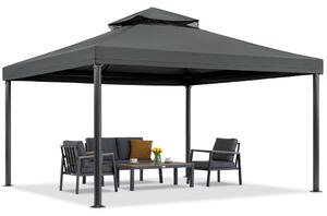 Pavilion de grădină antracit Valencia 4x4 m Garden Point