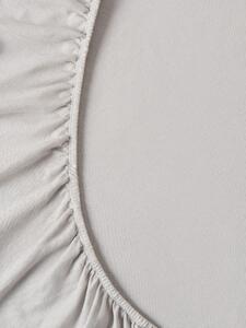 Sinsay - Lenjerie de pat din jerseu de bumbac, cu bandă elastică - gri deschis
