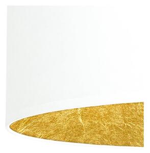 Lustră dublă cu interior auriu Sotto Luce Mika, alb