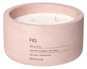 Lumânare parfumată din ceară de soia FRAGA ușoară roz Ø 13 cm Blomus