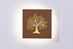 ASTOREO Decorațiune cu LED ”Copacul vieții” - maro - Mărimea 30 x 30 x 4,5 cm