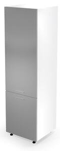 Dulap de bucătărie pentru frigider încorporat Verlene (gri + alb). 1048166