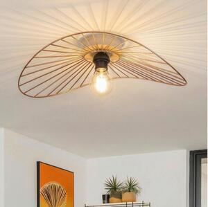 Brilagi - Lustră aplicată LED CERIA WIRE, 1xE27/40W/230V, 40x56 cm, bronz/stejar