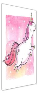 Imagine de sticlă unicorn roz