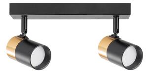 Spot Zuma Line 2204BD-2-BK FORI 2xGU10/50W/230V negru/auriu