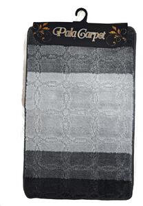 Set covorase de baie 3 piese antiderapante - Gri 50x80 cm