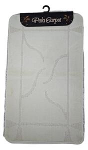 Set covorase baie 3 piese, Model Abstract - Crem 60x100cm