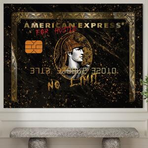 Tablou Canvas Premium LuxCanva® B1036, No Limit , Decorativ, Card, Banca, Finante, Culori Vibrante