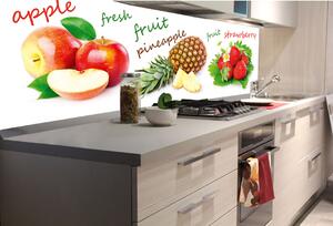 Fototapet pentru bucătărie - fructe mixte 180 x 60 cm