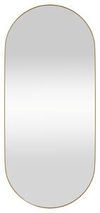 Oglindă de perete, auriu, 40x90 cm, ovală