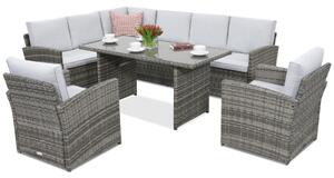 Mobilier de exterior Monaco Comida 7 Garden Point gri