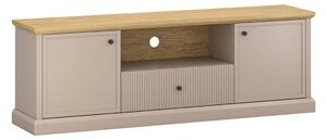 Comoda TV IDELLO, taupe/stejar, PAL, 170x38x60 cm
