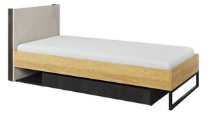 Pat Orlbale 139Single, Maro deschis, 90x200, PAL laminat, Somiera patSomiera pat, 10x22x9cm