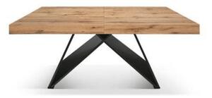 Masa Carole extensibila, picior Mdf - RUSTIC - 160 cm / 90 cm / h 77