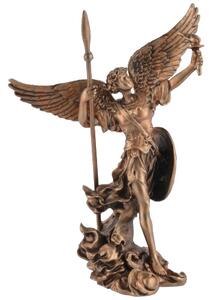 Mini statueta Arhanghelul Uriel, finisaj bronz, 10 cm