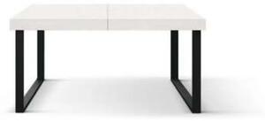 Masa Desire extensibila picior metalic U - ALB FRASIN - 160 cm / 90 cm / h 77