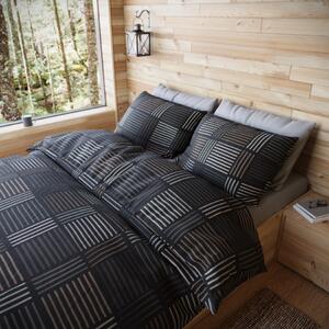 Lenjerie pat din viscoză Kvalitex Woody Alexandergri închis, 140 x 200 cm, 70 x 90 cm, 140 x 200 cm, 70 x 90 cm