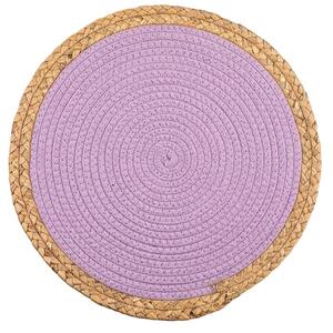 Altom Taburet de masă din bumbac cu diametrul de38 cm, violet