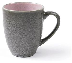 Cană din ceramică Bitz gri/roz 300 ml