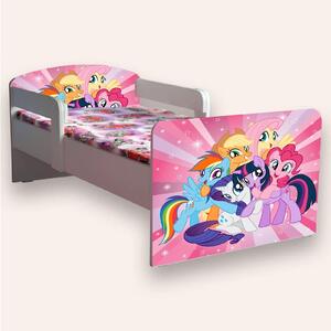 Pat copii Little Pony cu manere varianta 2 Mic 2-8 ani Cu manere Fara saltea