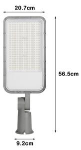 Brilagi URBANLIGHT - Lampă LED stradală pentru exterior, articulată, 200 W, 230 V, gri, IP65