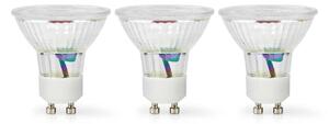 Nedis LBGU10P163P3 - Set de 3 becuri LED GU10, 4,5 W, 230 V, 2700 K