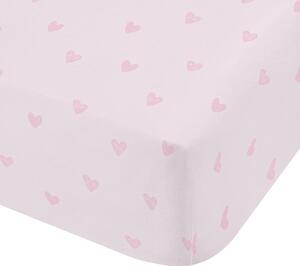 Cearceaf pentru copii, roz, din microfibră pentru pat de o persoană/pentru saltea înaltă cu elastic 90x190 cm Soft as a Cloud – Catherine Lansfield