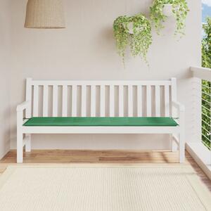Pernă de bancă de grădină, verde, 180x50x3 cm, textil oxford